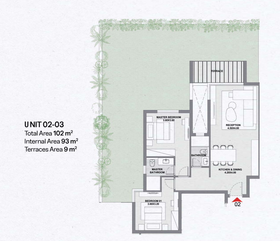 Floor plan for chalet at Geo The Med