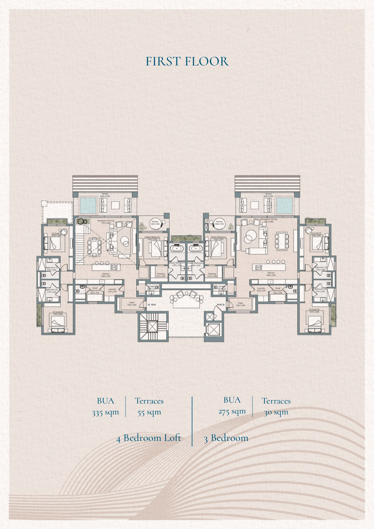 Floor plan for apartment at Fanadir Shores