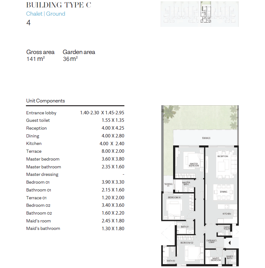 Floor plan for chalet at The Waterway North Coast-Phase Two