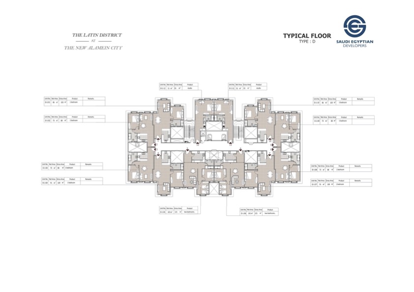 Floor plan for studio at Il Latini SED