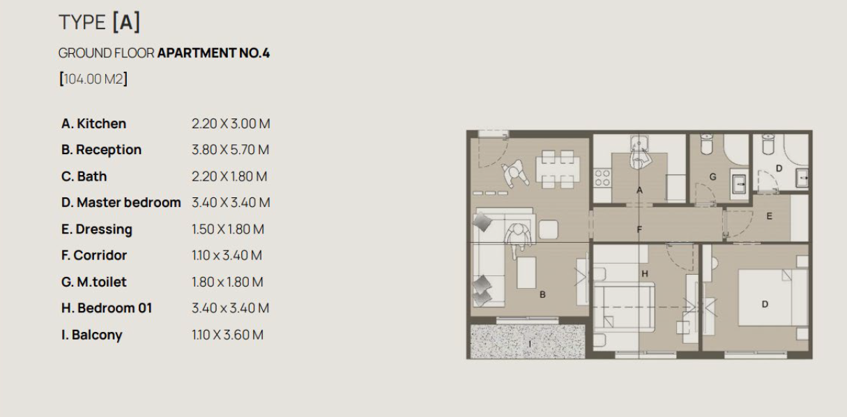 Floor plan for apartment at Blanks