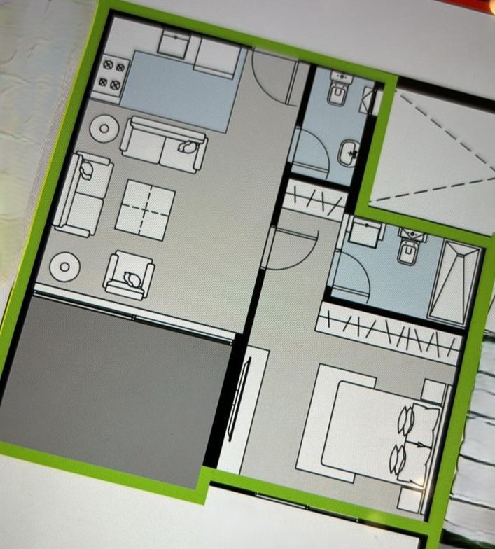 Floor plan for apartment at Red