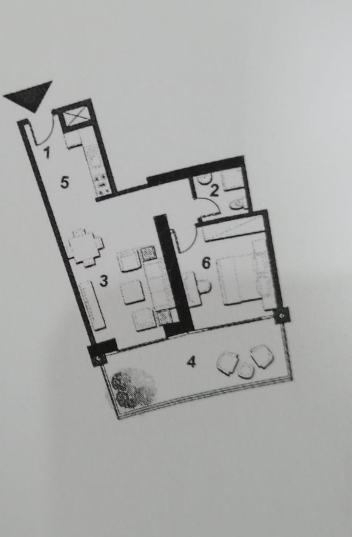 Floor plan for apartment at The Gate - New Alamein