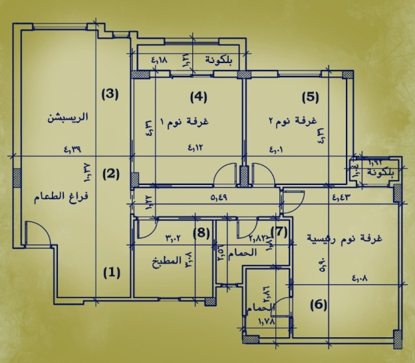 Floor plan for apartment at Alca