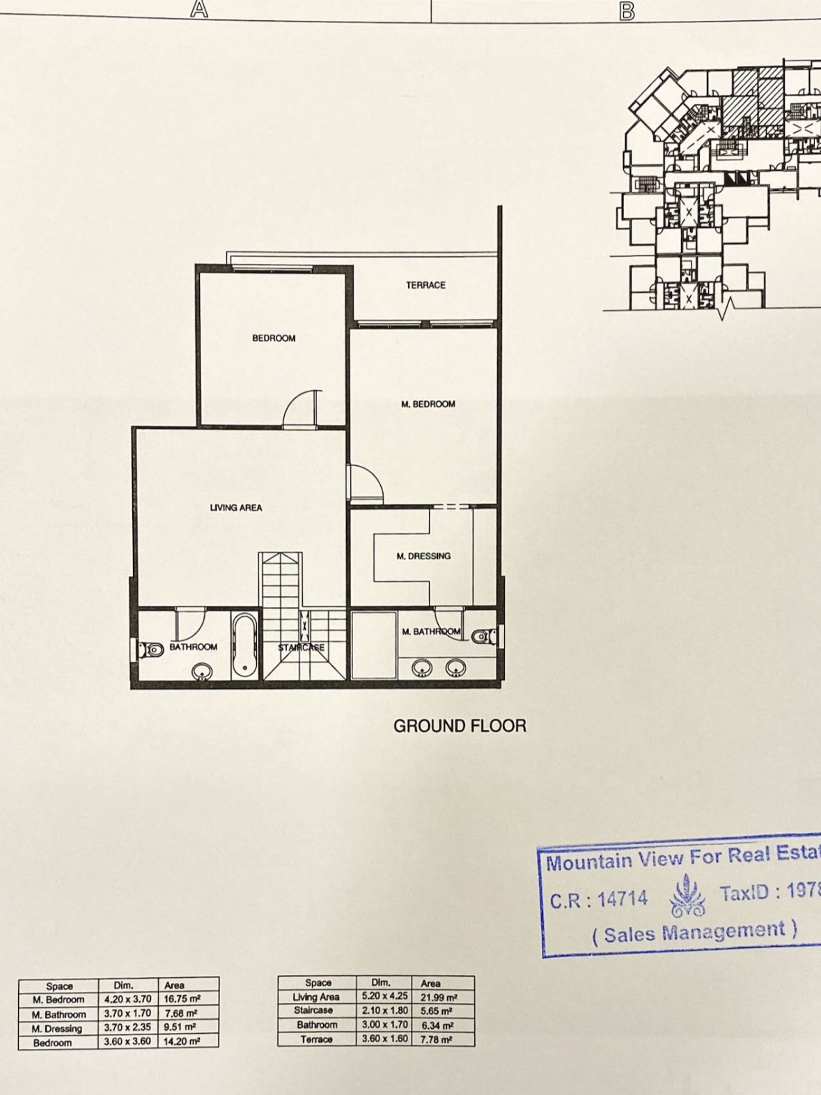 Floor plan for duplex at Mountain View ICity New Cairo