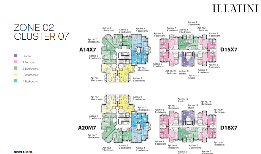 Floor plan for apartment at Il Latini SED