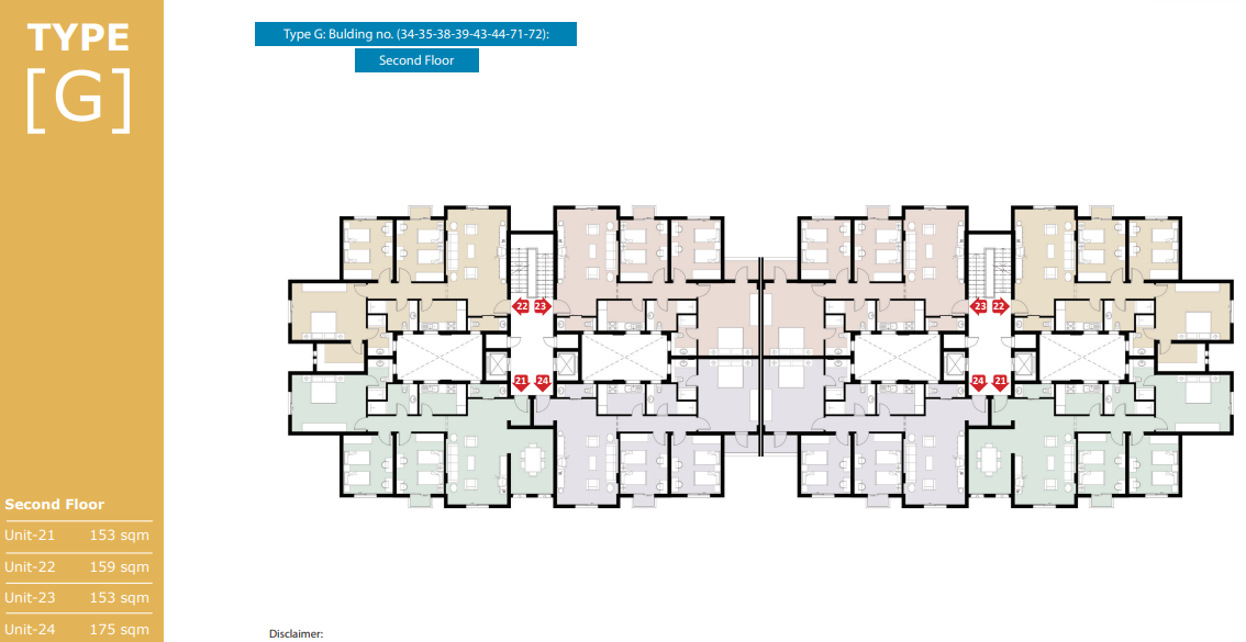 Floor plan for apartment at El Fustat