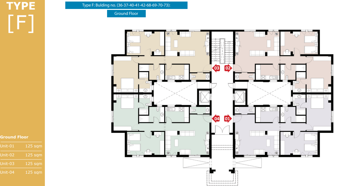Floor plan for apartment at El Fustat