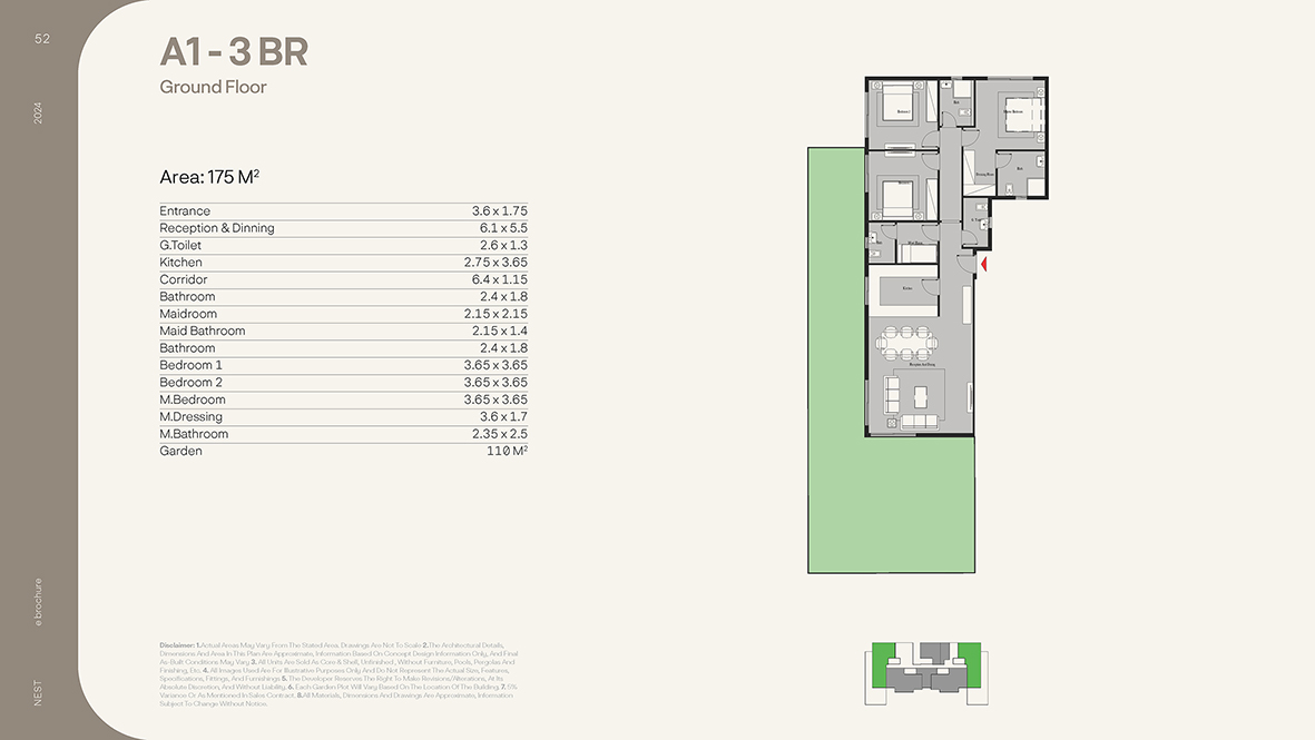 Floor plan for apartment at Nest
