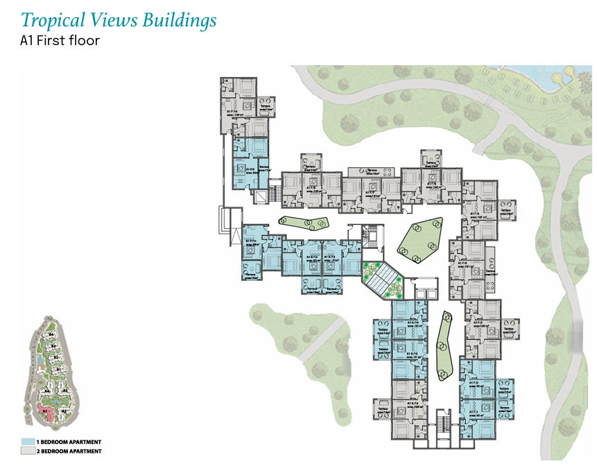 Floor plan for apartment at Zoya Ghazala Bay