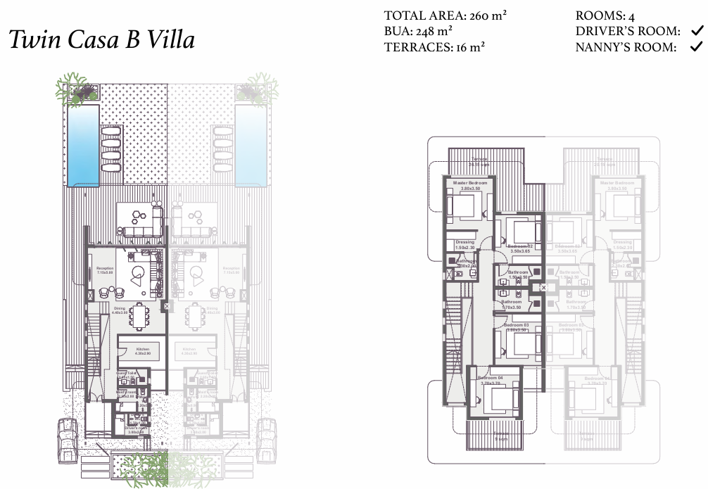 Floor plan for  at Zoya Ghazala Bay