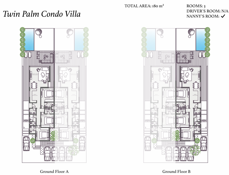 Floor plan for  at Zoya Ghazala Bay