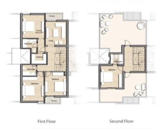 Floor plan for townhouse at Keeva
