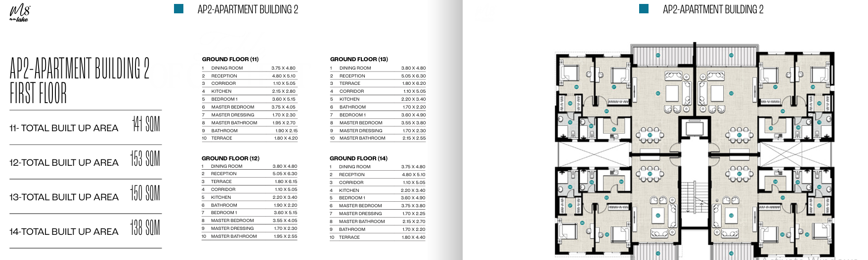 Floor plan for apartment at Marina 8 By The Lake