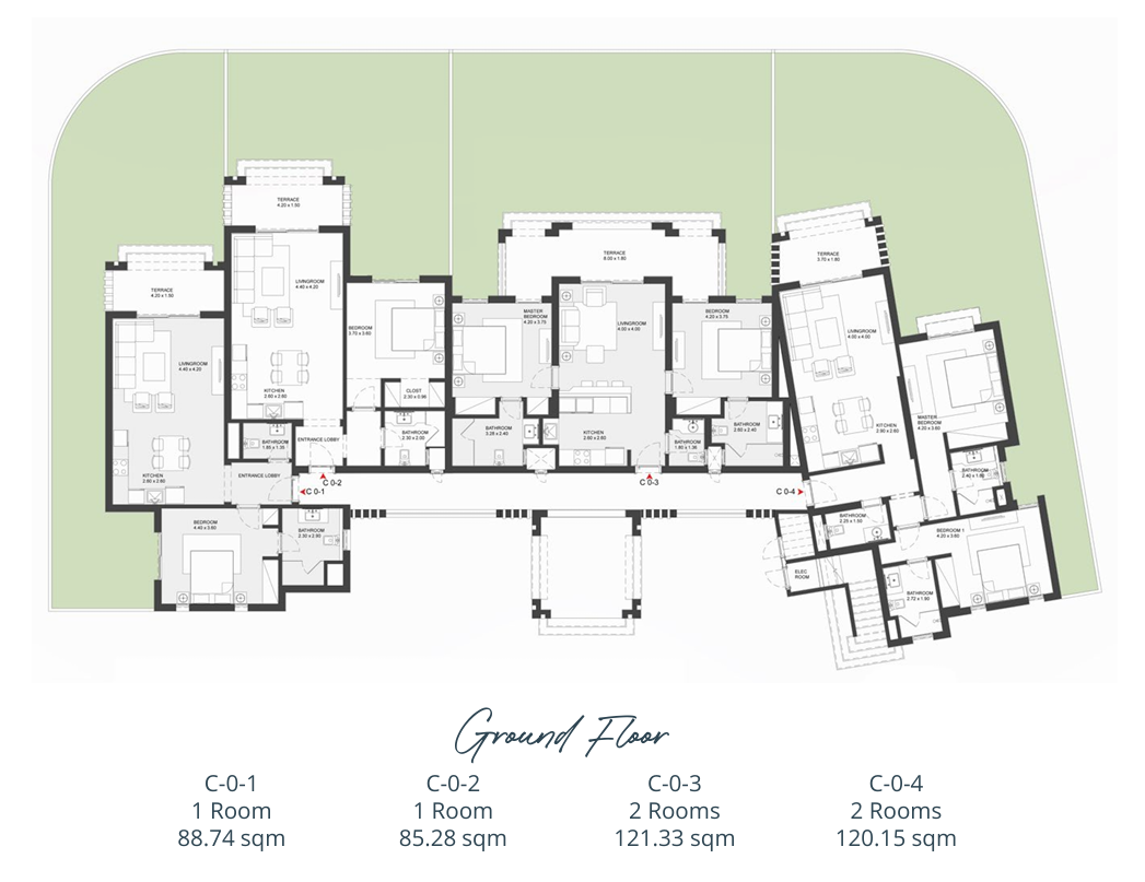 Floor plan for apartment at Shedwan