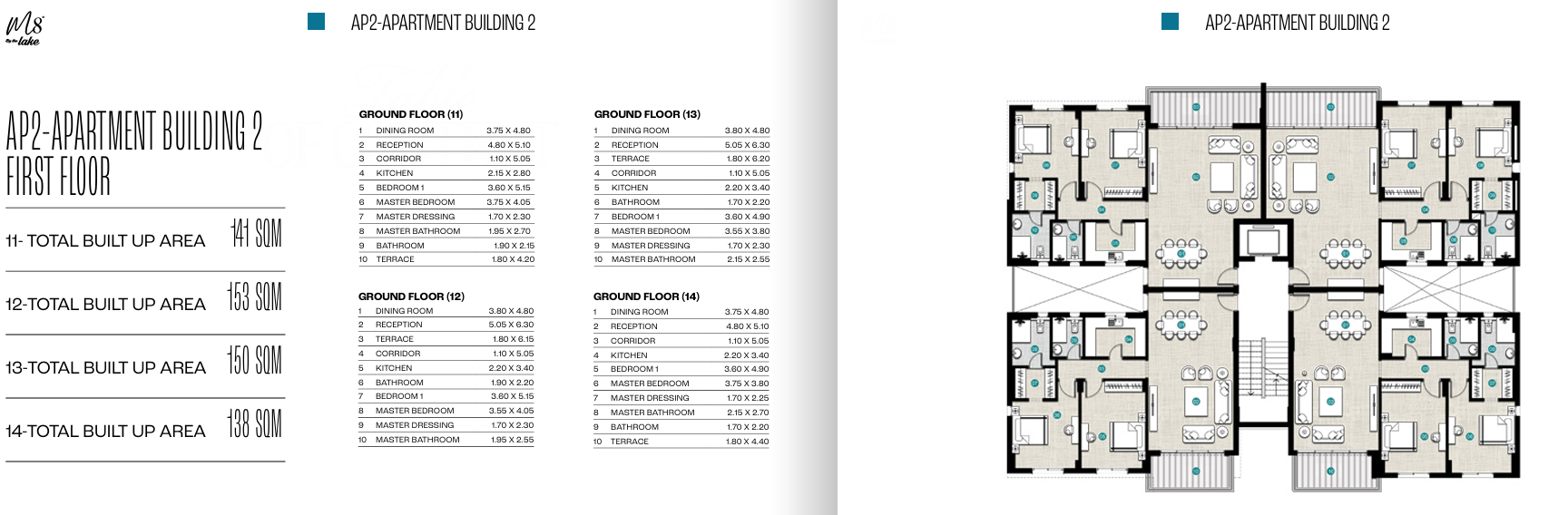 Floor plan for apartment at Marina 8 By The Lake