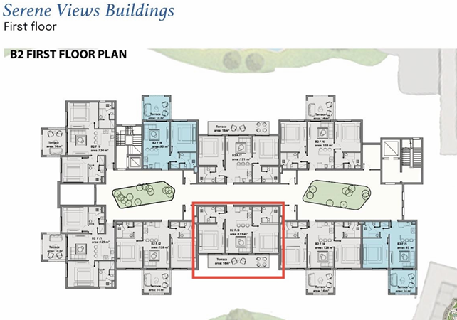 Floor plan for chalet at Zoya Ghazala Bay