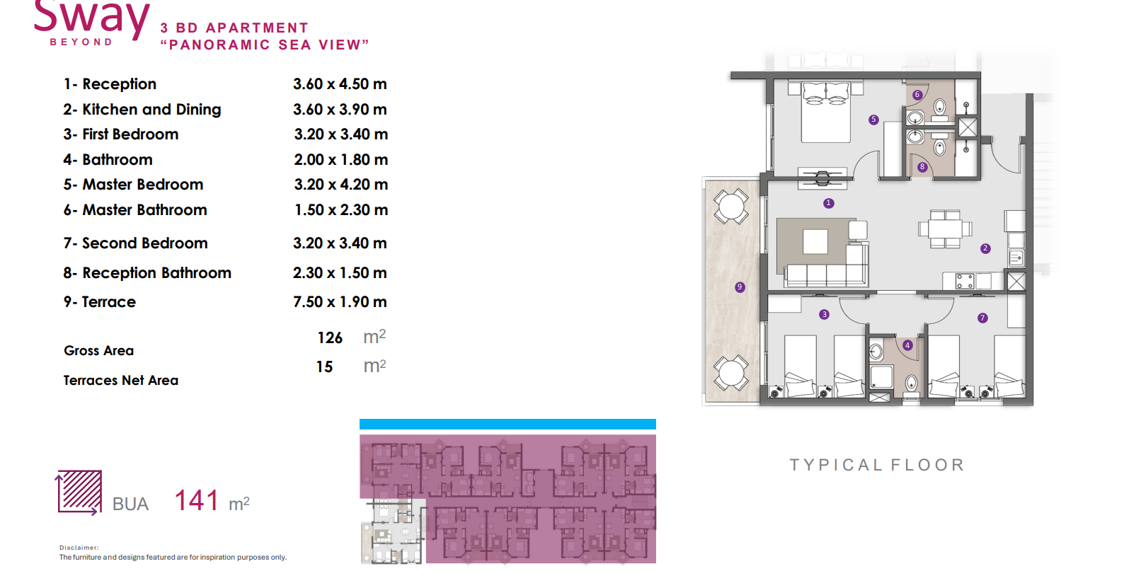 Floor plan for chalet at D.O.S.E