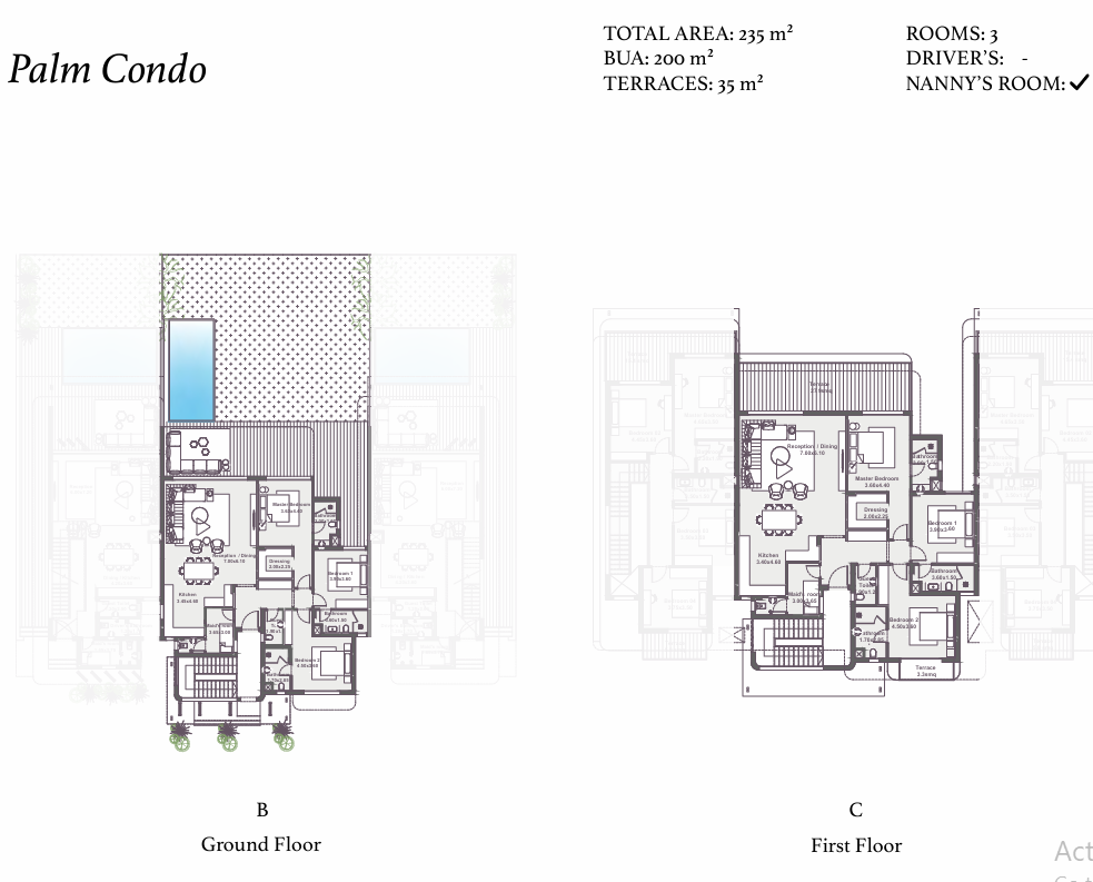 Floor plan for chalet at Zoya Ghazala Bay