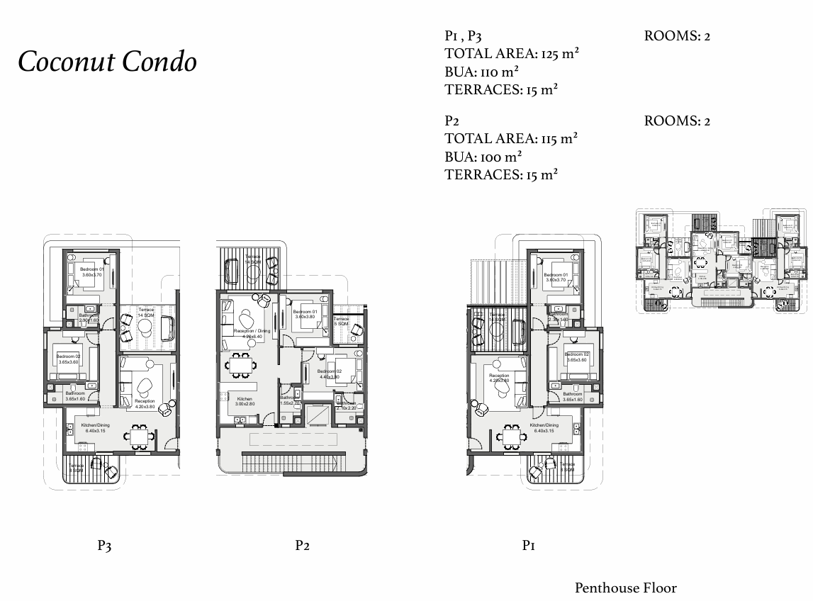 Floor plan for chalet at Zoya Ghazala Bay