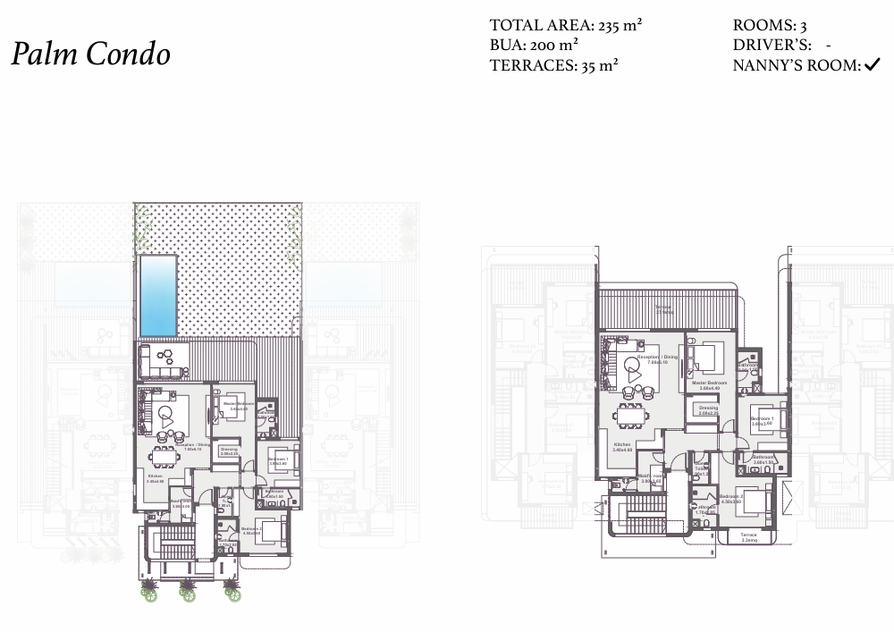 Floor plan for chalet at Zoya Ghazala Bay