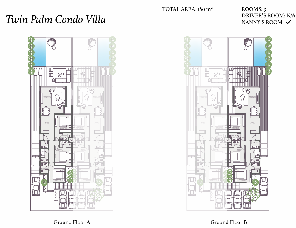 Floor plan for chalet at Zoya Ghazala Bay