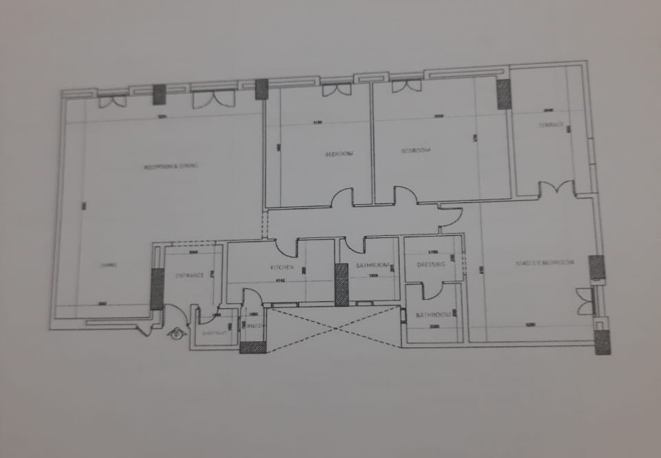 Floor plan for apartment at New Garden City