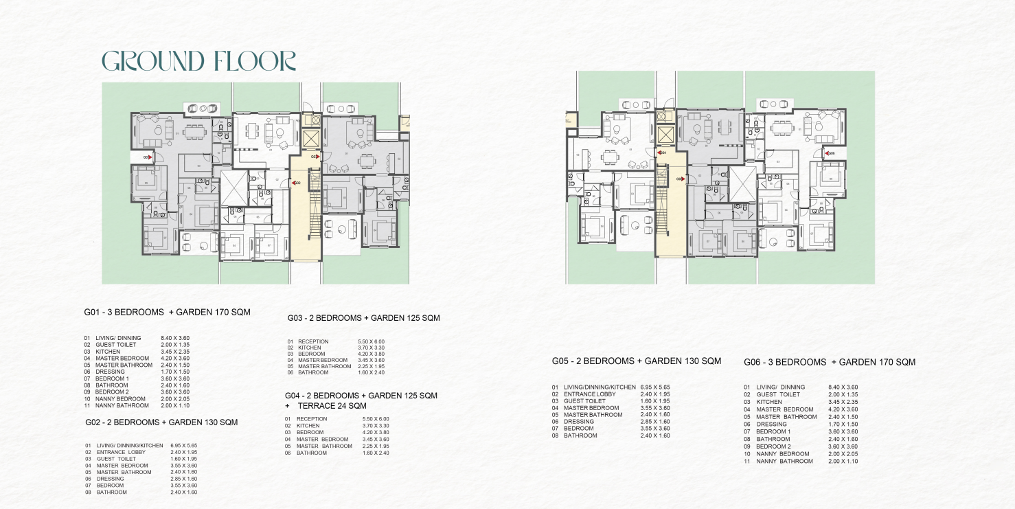 Floor plan for apartment at Saada Boutique