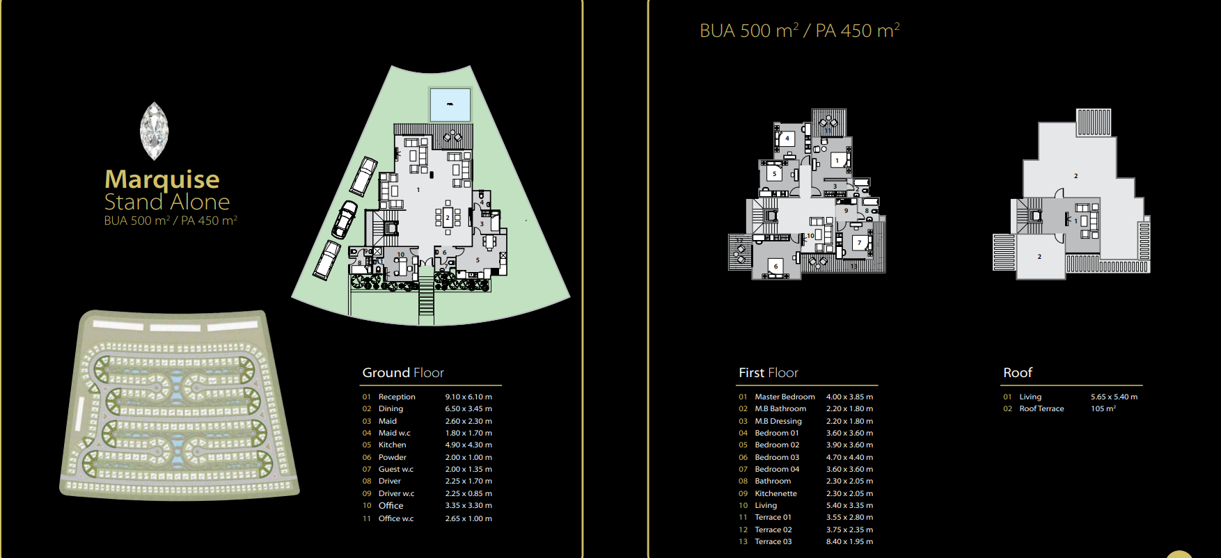 Floor plan for villa at Midtown Solo
