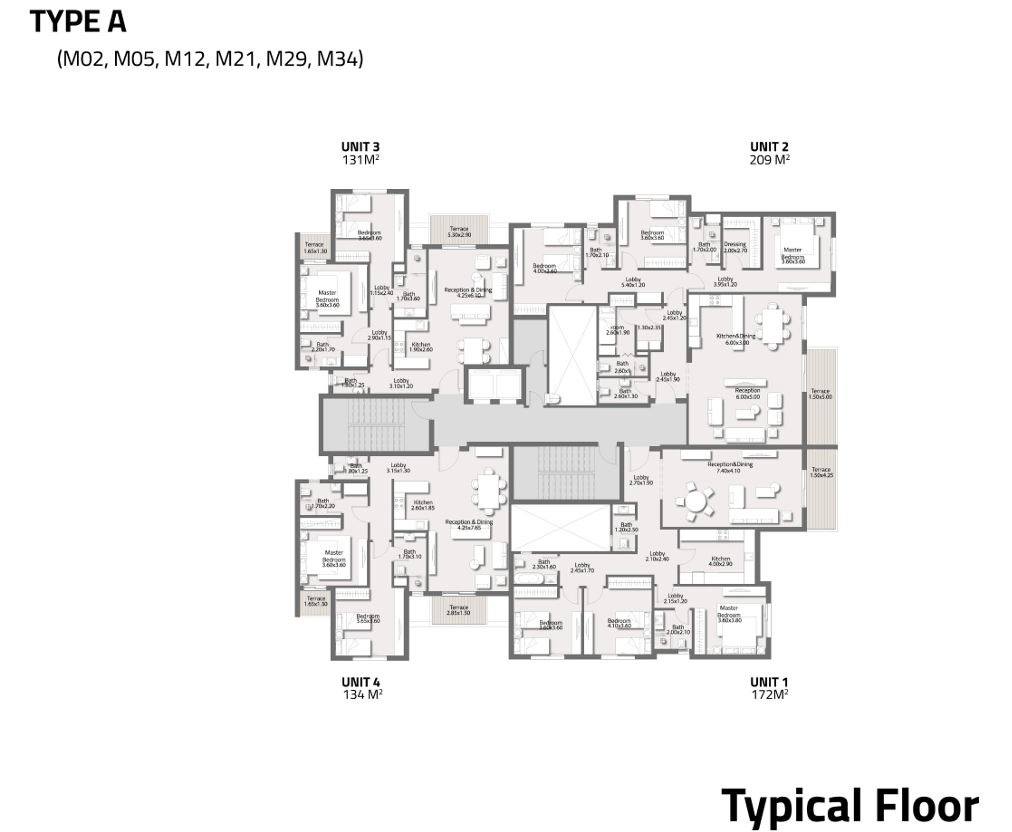 Floor plan for apartment at Stei8ht