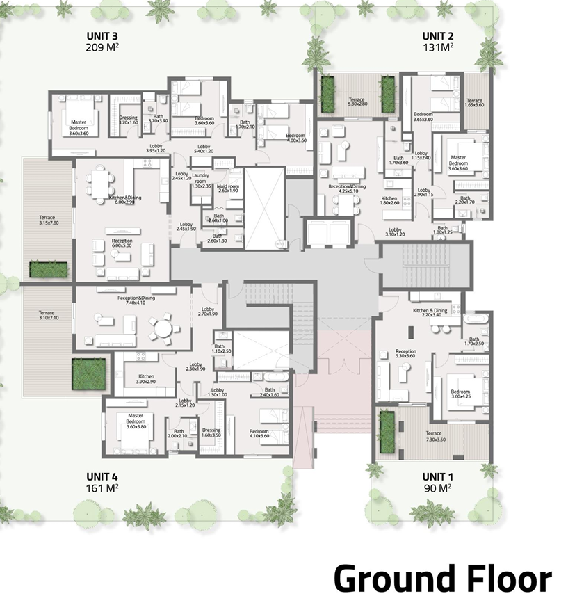 Floor plan for apartment at Stei8ht