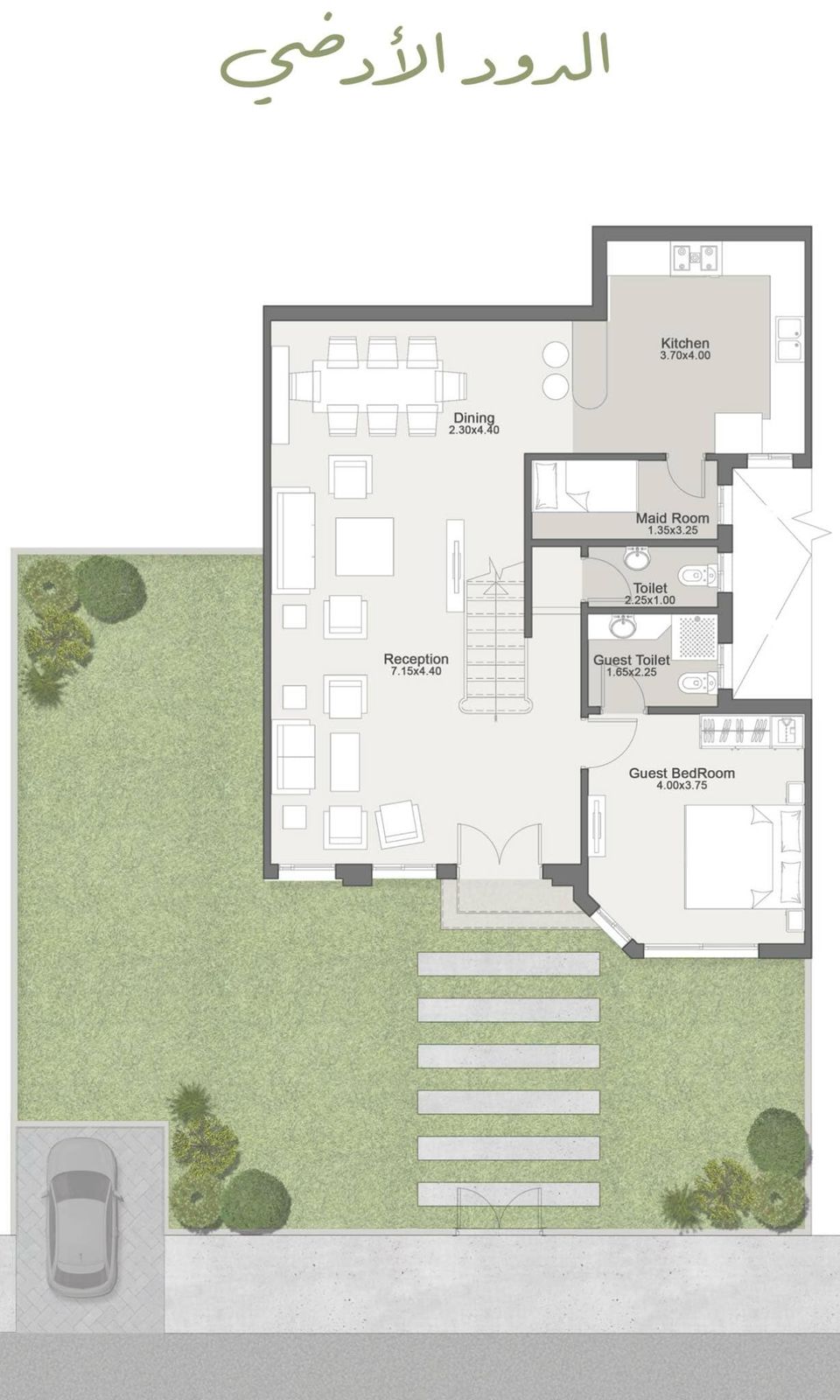 Floor plan for duplex at Sarai