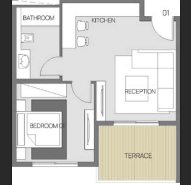 Floor plan for chalet at Safia - Ras El Hekma