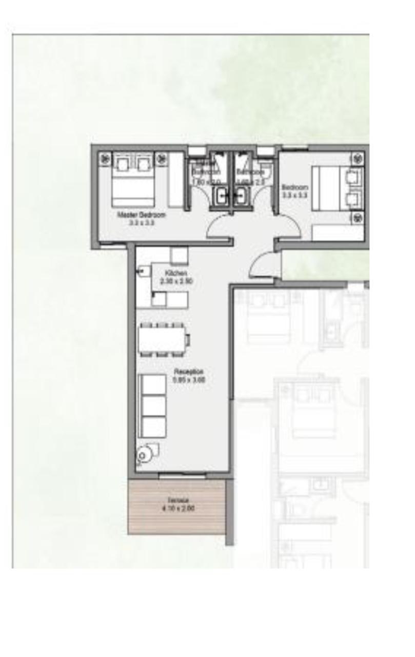 Floor plan for chalet at D-Bay