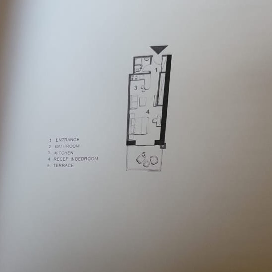 Floor plan for chalet at The Gate - New Alamein