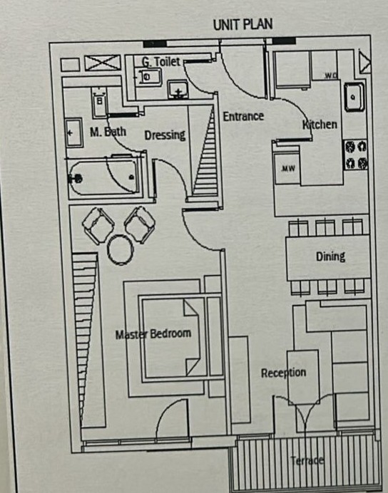 Floor plan for apartment at Leaves