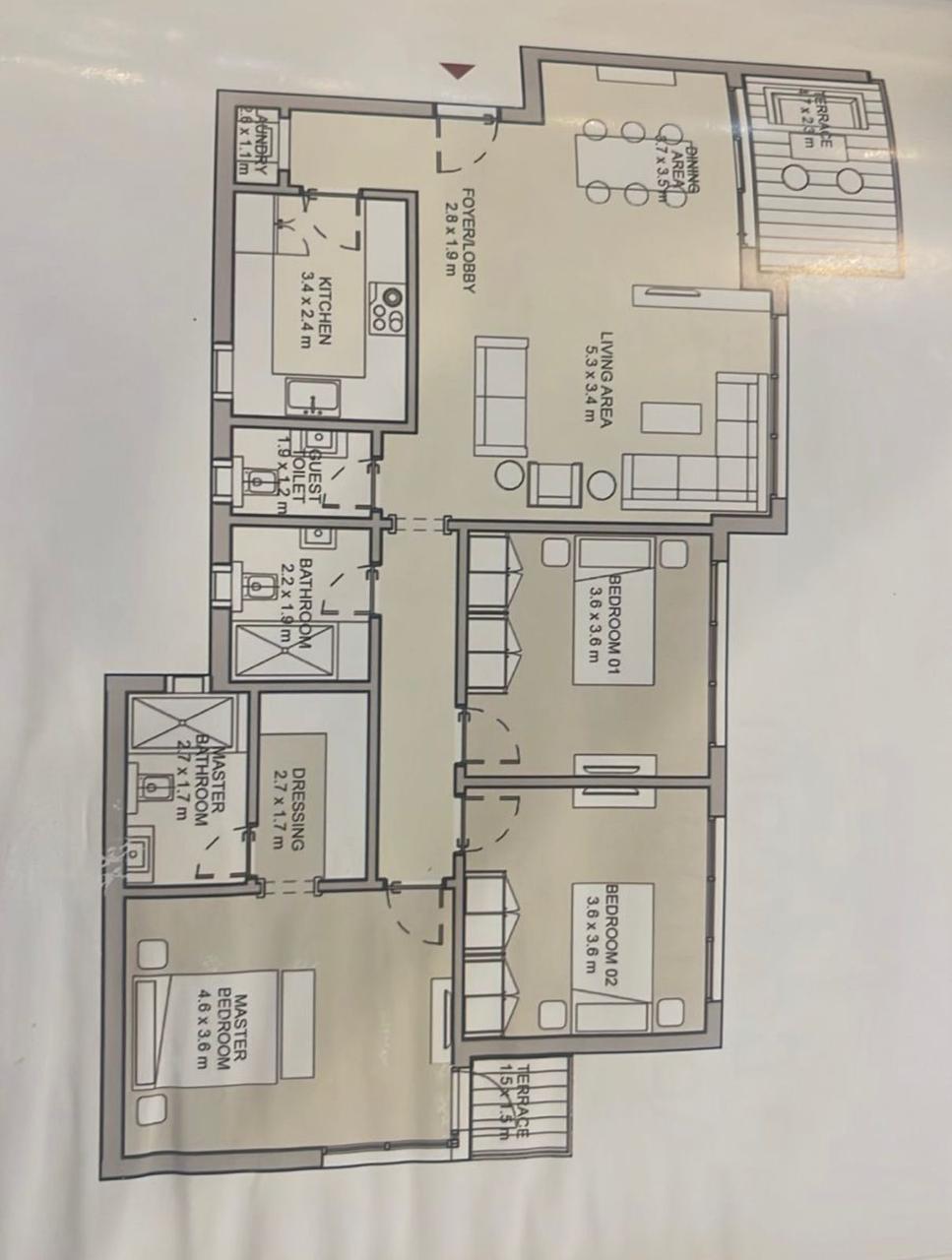 Floor plan for apartment at Hyde Park