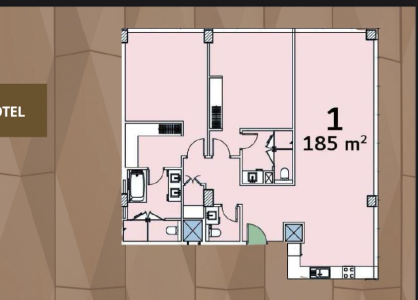 Floor plan for apartment at Sofitel Oia Towers