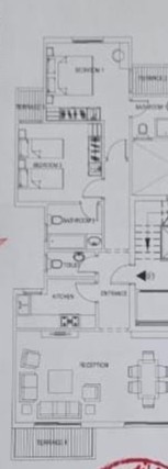 Floor plan for apartment at Sarai