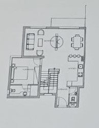 Floor plan for chalet at Plage