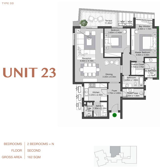Floor plan for apartment at V Residences By Villette