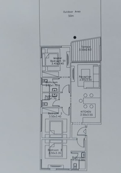 Floor plan for chalet at Safia - Ras El Hekma