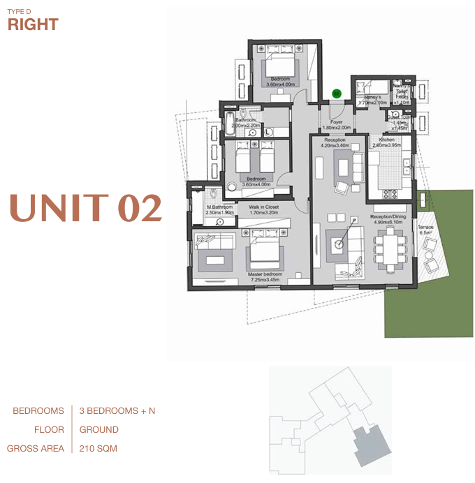 Floor plan for apartment at V Residences By Villette