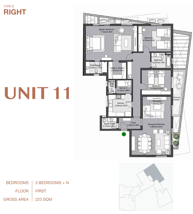Floor plan for apartment at V Residences By Villette