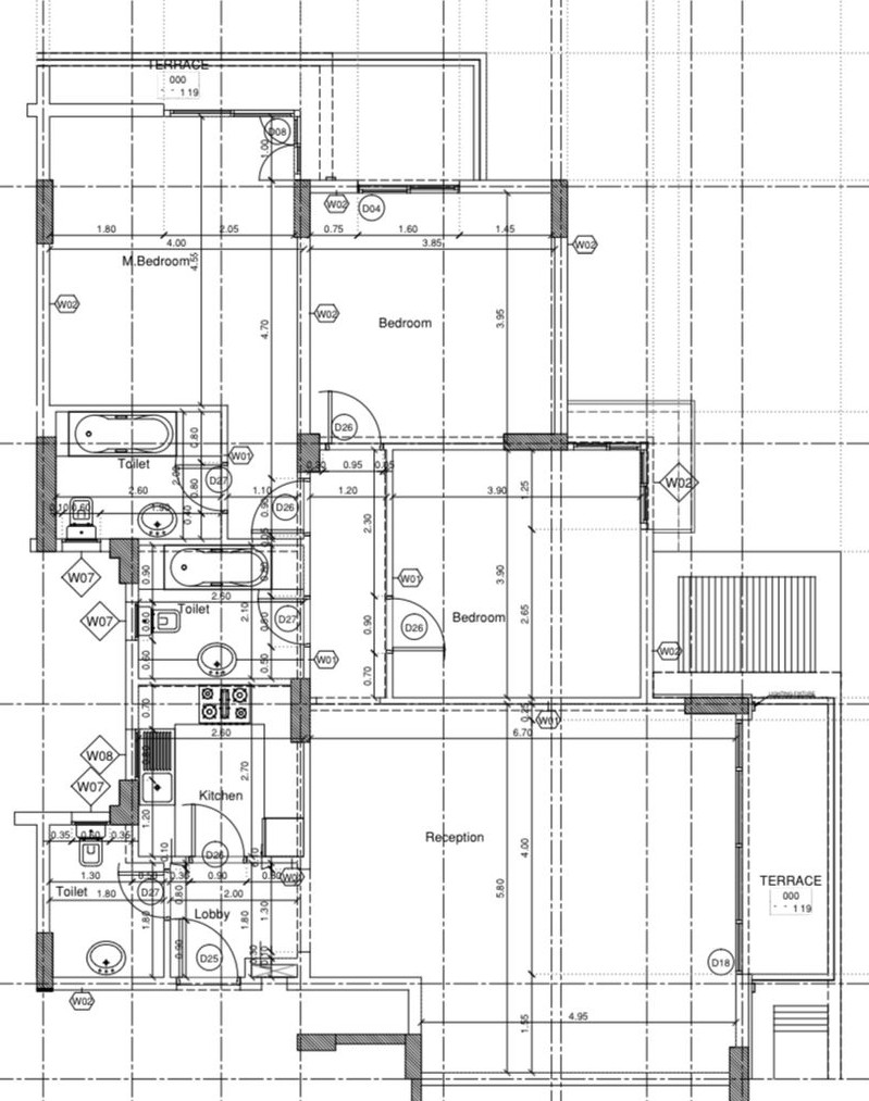 Floor plan for apartment at Mountain View ICity New Cairo