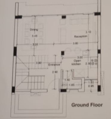 Floor plan for townhouse at Nyoum Mostaqbal City
