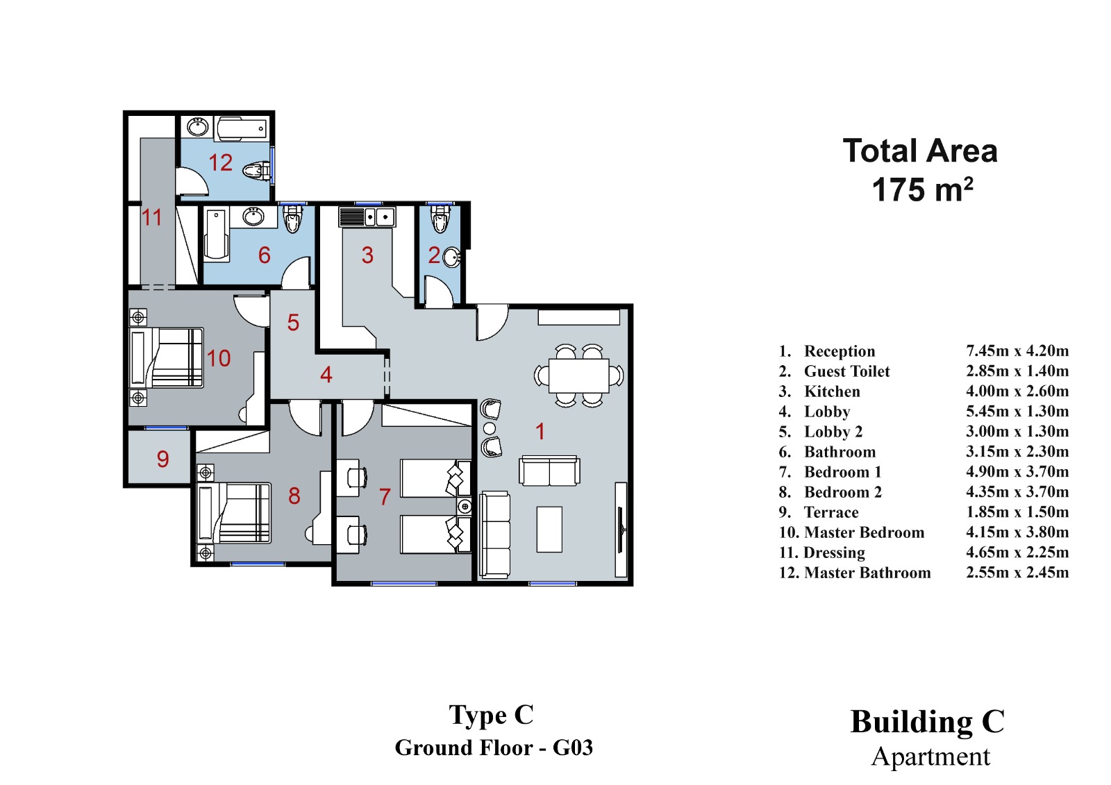 Floor plan for apartment at La Verde New Capital