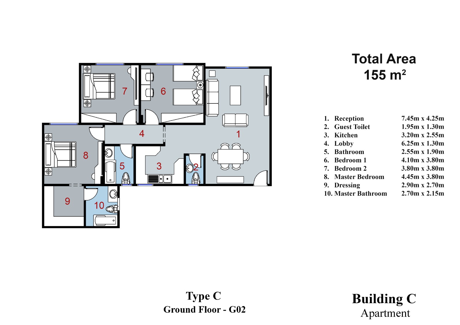 Floor plan for apartment at La Verde New Capital