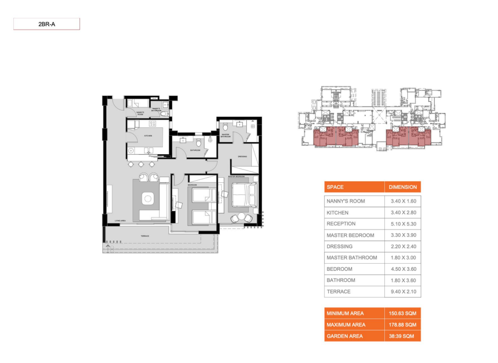 Floor plan for apartment at Hyatt Centric