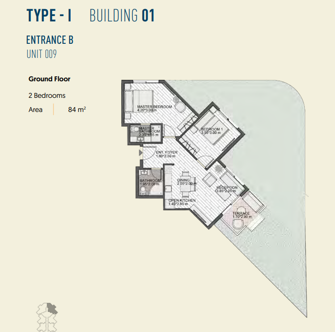 Floor plan for chalet at The Island - Marina 5